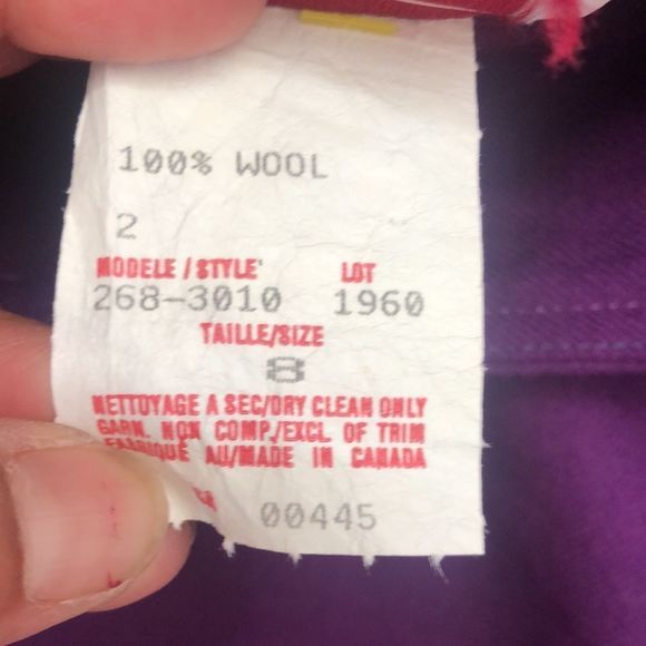 Louben long skirt 100% wool vintage size 8 - Picture 6 of 13